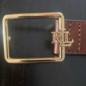Ralph Lauren. Chestnut color. Genuine leather.